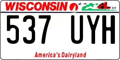 WI license plate 537UYH