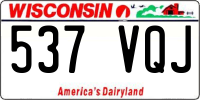 WI license plate 537VQJ