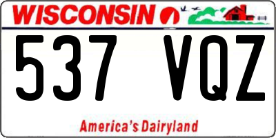 WI license plate 537VQZ