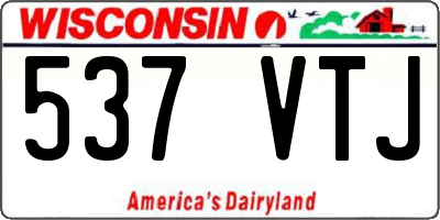 WI license plate 537VTJ