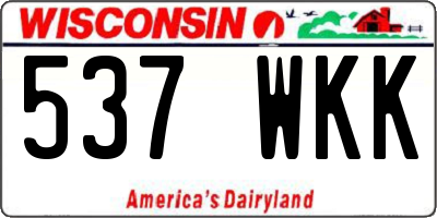 WI license plate 537WKK