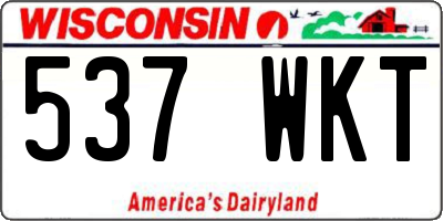 WI license plate 537WKT