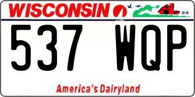 WI license plate 537WQP