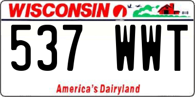 WI license plate 537WWT
