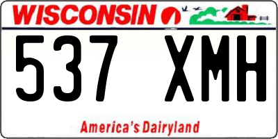 WI license plate 537XMH