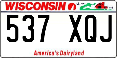 WI license plate 537XQJ