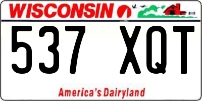WI license plate 537XQT