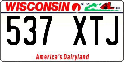 WI license plate 537XTJ
