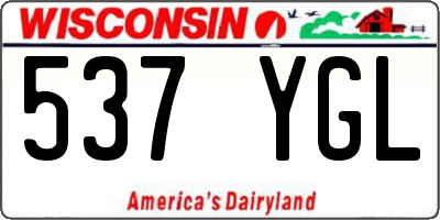 WI license plate 537YGL