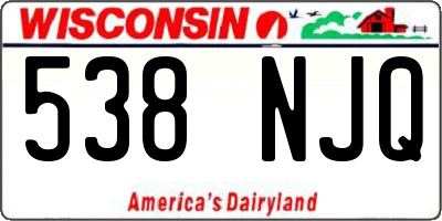 WI license plate 538NJQ
