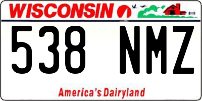 WI license plate 538NMZ
