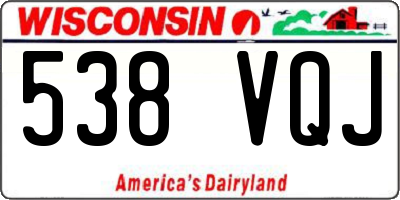 WI license plate 538VQJ