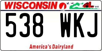 WI license plate 538WKJ