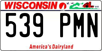 WI license plate 539PMN