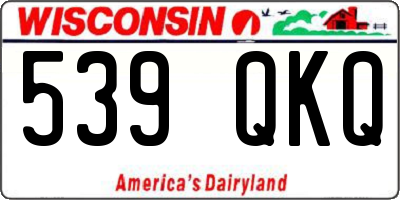 WI license plate 539QKQ