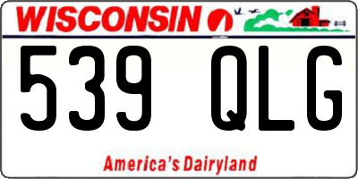 WI license plate 539QLG