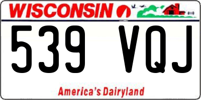 WI license plate 539VQJ