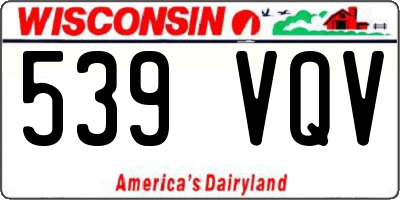WI license plate 539VQV