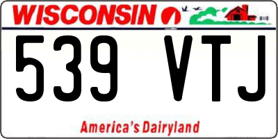 WI license plate 539VTJ