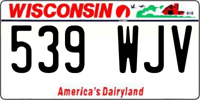 WI license plate 539WJV