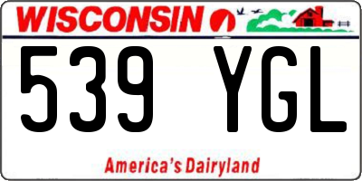 WI license plate 539YGL