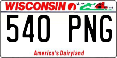 WI license plate 540PNG