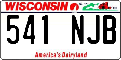 WI license plate 541NJB
