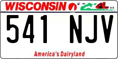 WI license plate 541NJV