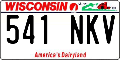 WI license plate 541NKV