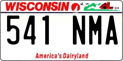 WI license plate 541NMA