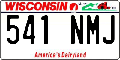 WI license plate 541NMJ