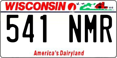 WI license plate 541NMR