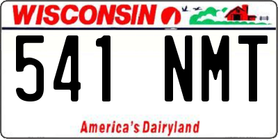 WI license plate 541NMT
