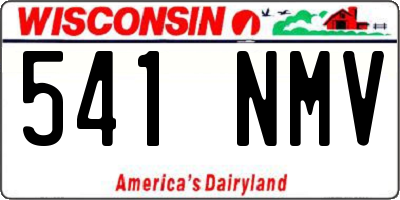 WI license plate 541NMV