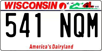 WI license plate 541NQM