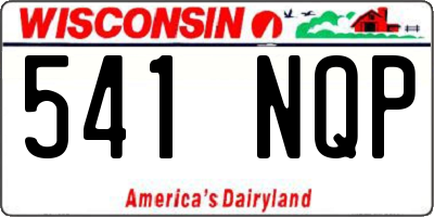 WI license plate 541NQP