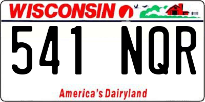 WI license plate 541NQR