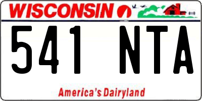 WI license plate 541NTA