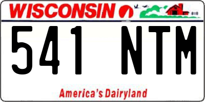 WI license plate 541NTM