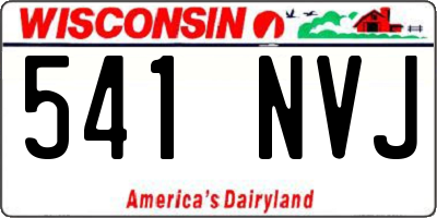 WI license plate 541NVJ