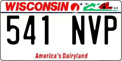 WI license plate 541NVP