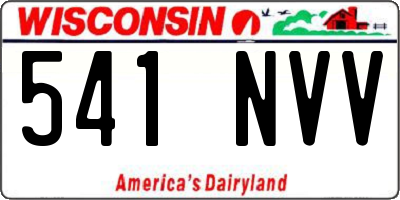 WI license plate 541NVV