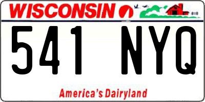 WI license plate 541NYQ
