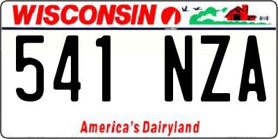 WI license plate 541NZA