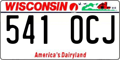 WI license plate 541OCJ