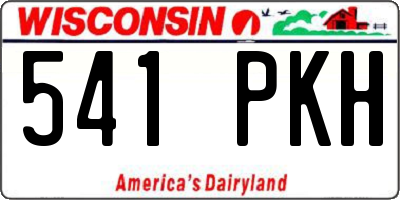 WI license plate 541PKH