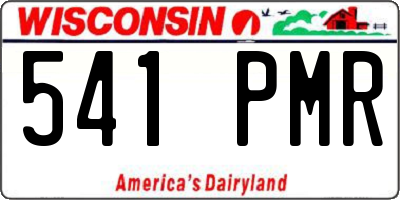WI license plate 541PMR