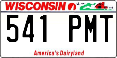 WI license plate 541PMT