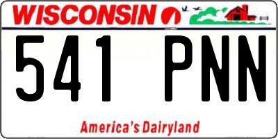 WI license plate 541PNN