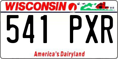 WI license plate 541PXR